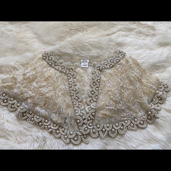 BHLDN First Light Capelet Gold S/M - Picture 7 of 11